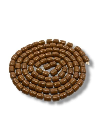 Parlak Silindir Dizi Cam Boncuk 6x7 mm