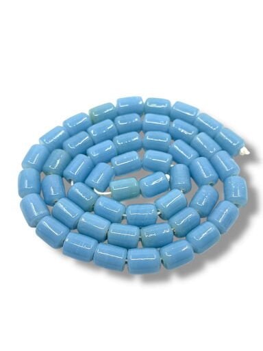 Parlak Silindir Dizi Cam Boncuk 8x12 mm