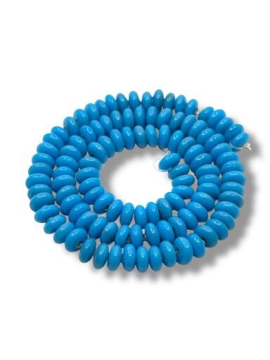 Parlak Disk Rondela Dizi Cam Boncuk 7,5x3,5 mm