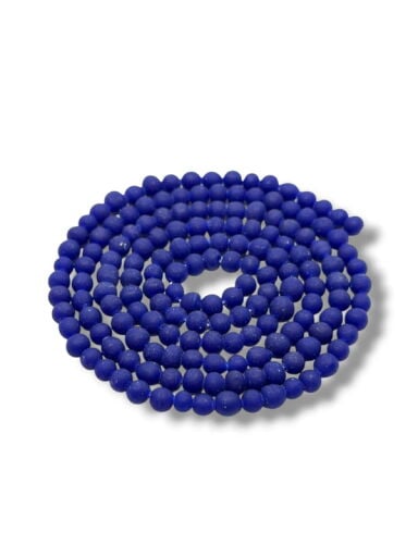 Mat Yuvarlak Dizi Cam Boncuk 4 mm