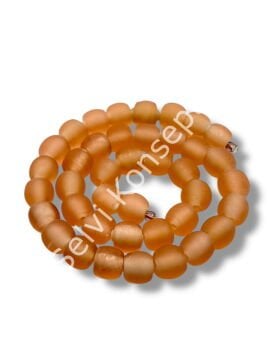 El Yapımı Venetian Buzlu Küre Yavruağzı Cam Boncuk Dizi 10 mm