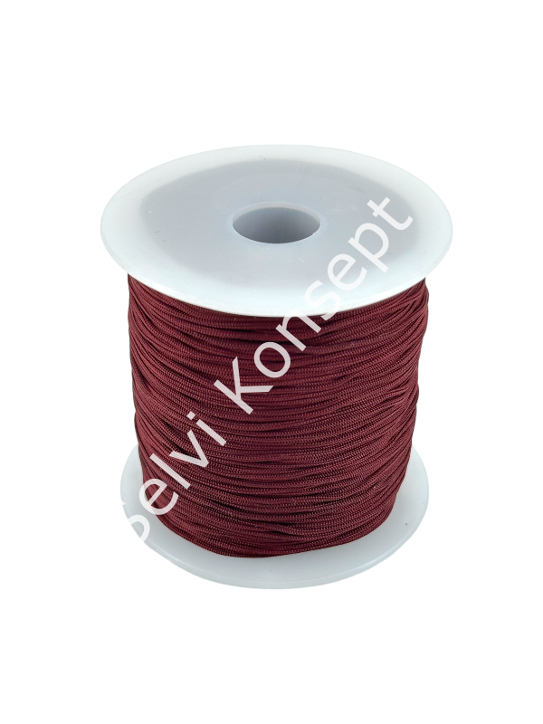 Paraşüt İpi Bordo 0,8 mm 100 Mt