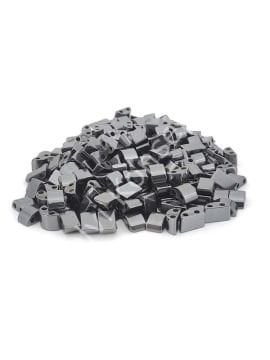 Çift Delikli Tek Taraflı Hematit Doğal Taş 12 mm 50 Adet