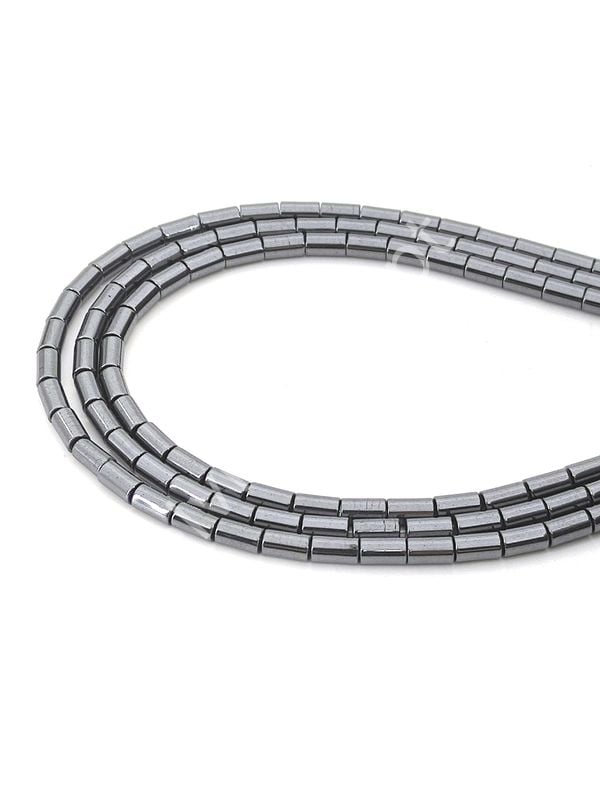Silindir Hematit Doğal Taş 6x3 mm