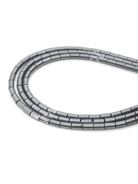 Silindir Hematit Doğal Taş 6x3 mm