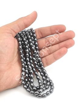 Hematit Doğal Taş Arpa Model 8 mm