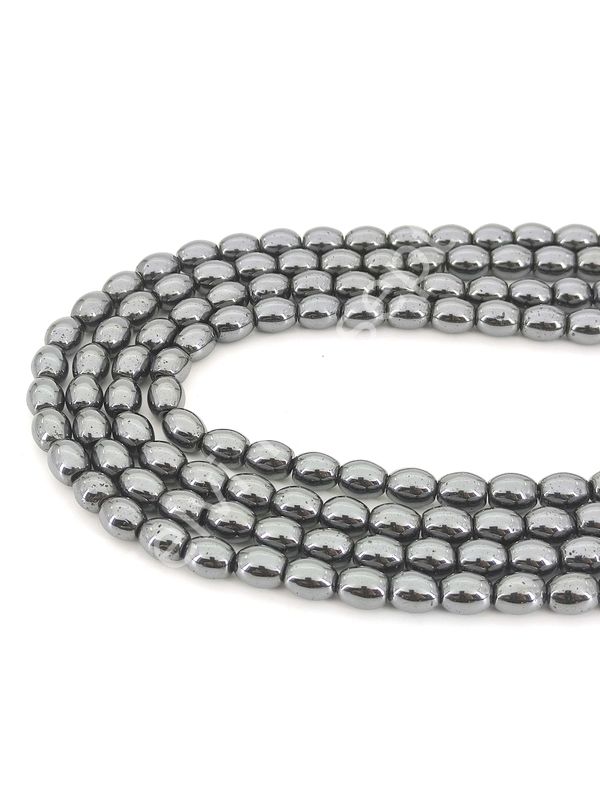 Hematit Doğal Taş Arpa Model 8 mm