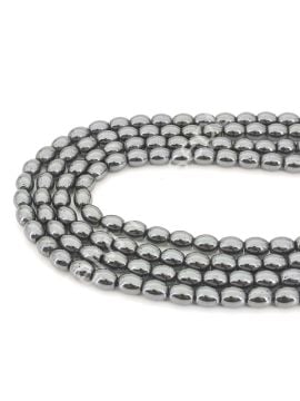 Hematit Doğal Taş Arpa Model 8 mm