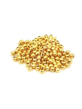Altın Kaplama Metal Yuvarlak Boncuk 5 mm 5 gr