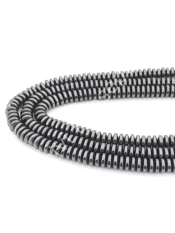 Hematit Doğal Taş Rondela 8 mm