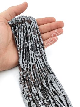 Hematit Doğal Taş Küp 3 mm