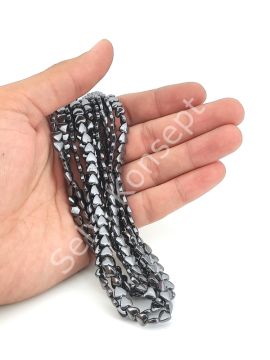 Hematit Doğal Taş Kalp 6 mm