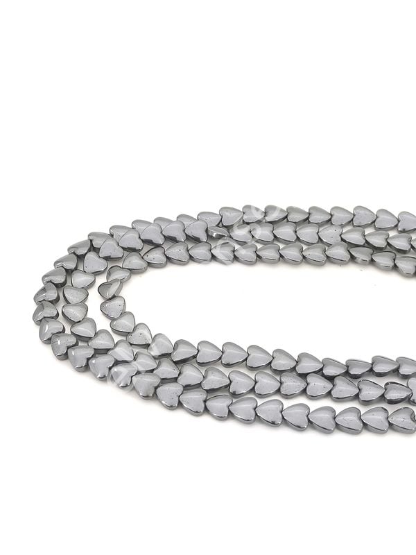 Hematit Doğal Taş Kalp 6 mm