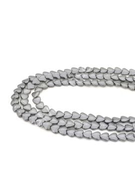 Hematit Doğal Taş Kalp 6 mm