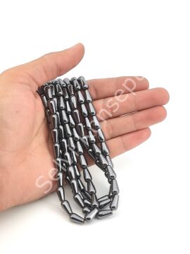 Hematit Doğal Taş Damla 12 mm