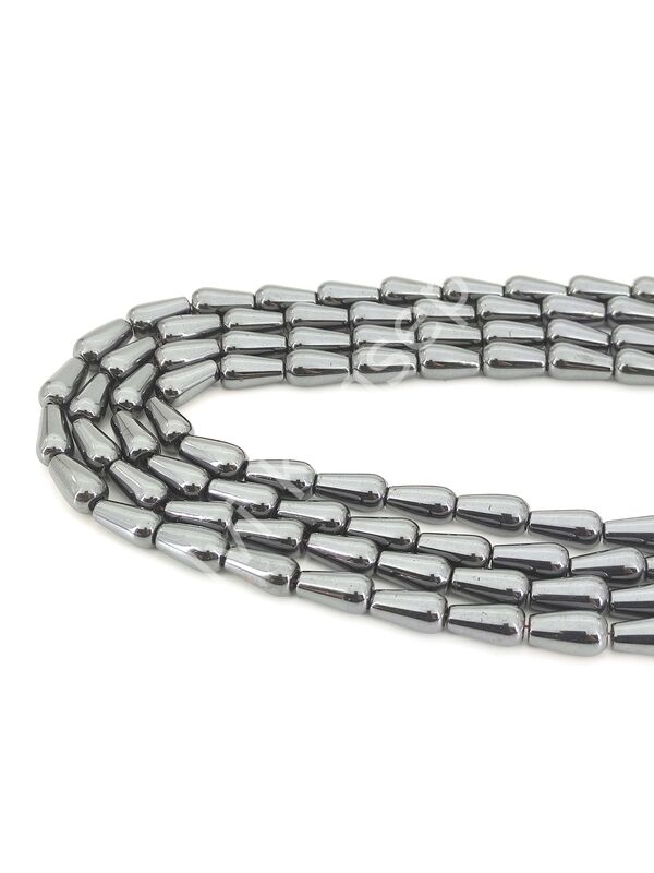 Hematit Doğal Taş Damla 12 mm