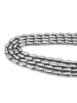 Hematit Doğal Taş Damla 12 mm