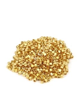 Pirinç Üzeri Altın Kaplama Küp 2 mm 5 gr