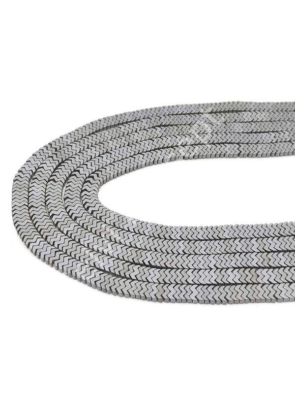 Hematit Doğal Taş Yarasa Kesim 7x1 mm