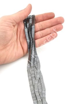 Hematit Doğal Taş Yarasa Kesim 7x1 mm