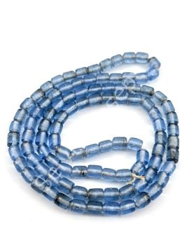 Silindir Dizi Cam Boncuk Saks Mavi 5,5x7 mm