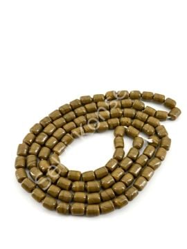 Silindir Dizi Cam Boncuk Kahverengi 5,5x7 mm