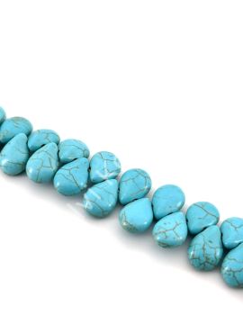 Damla Turkuaz Açık Renk Dizi 10x14 mm