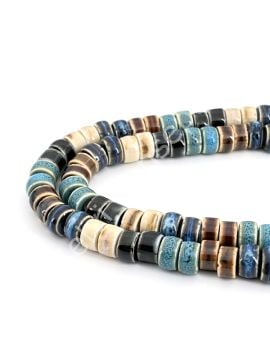 Otantik Seramik Boncuk Silindir 10 mm