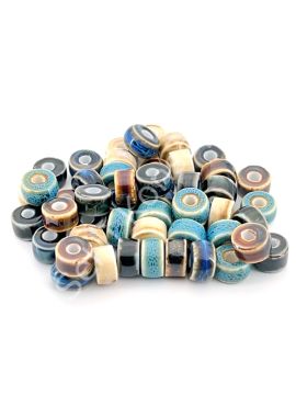 Otantik Seramik Boncuk Silindir 10 mm