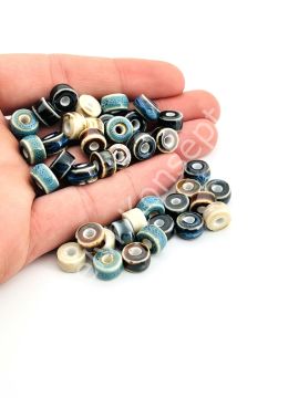 Otantik Seramik Boncuk Silindir 10 mm