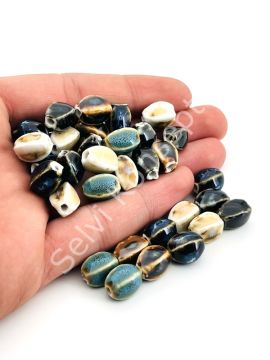 Otantik Seramik Boncuk 8x12 mm