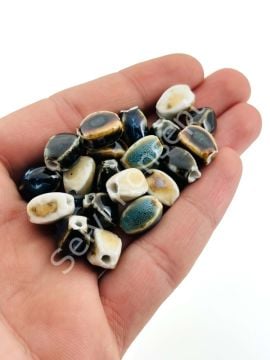 Otantik Seramik Boncuk 8x12 mm