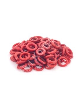 Kalıpsız Dilgöz Cam Boncuk Açık Kırmızı 30 Adet