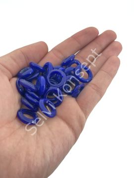 Kalıpsız Dilgöz Cam Boncuk Lacivert 30 Adet