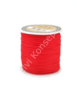 Paraşüt İpi Kırmızı Renk 1 mm 100 Mt
