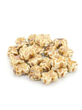 Otantik Seramik Boncuk 11x17 mm Krem