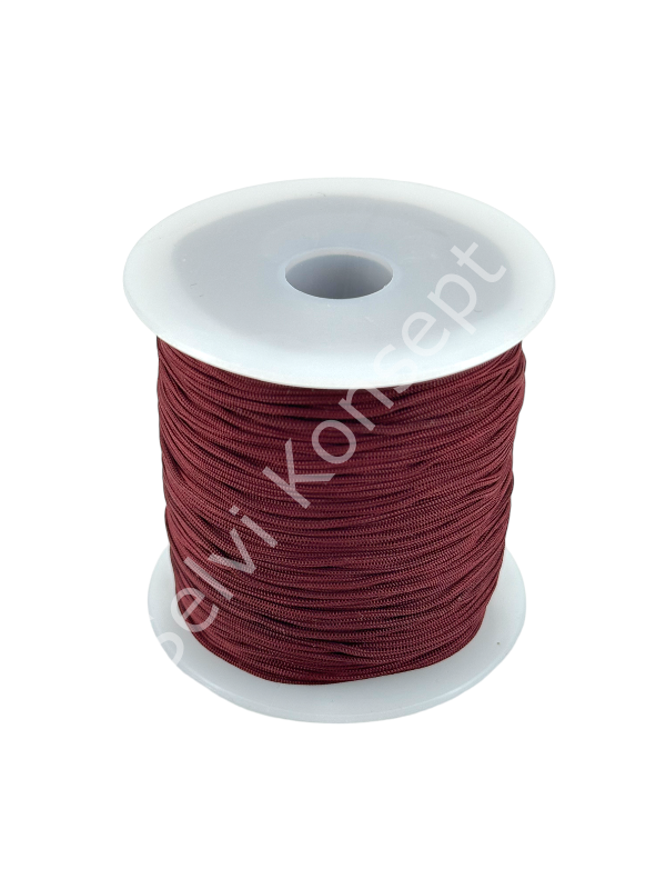 Paraşüt İpi  Koyu Bordo Renk 1 mm 100 Mt