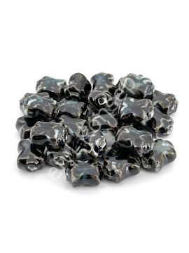 Otantik Seramik Boncuk 11x17 mm Siyah