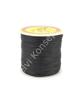 Paraşüt İpi Siyah Renk 1 mm 100 Mt