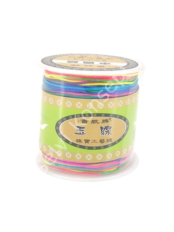Paraşüt İpi Gökküşağı Mix Renk 1 mm 100 Mt