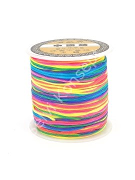 Paraşüt İpi Gökküşağı Mix Renk 1 mm 100 Mt