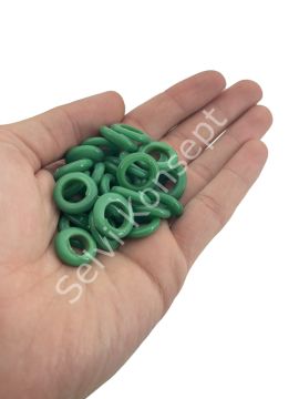 Kalıpsız Dilgöz Cam Boncuk Yeşil 30 Adet