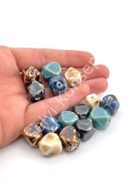 Otantik Seramik Boncuk 13x16 mm