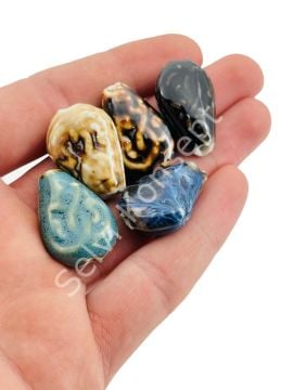 Otantik Seramik Boncuk Damla 18 mm