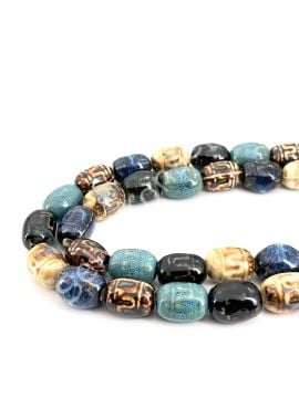 Otantik Seramik Boncuk 15x20 mm