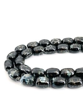 Otantik Seramik Boncuk 15x20 mm Siyah