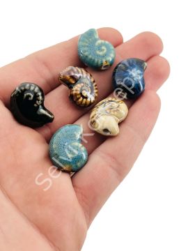 Otantik Seramik Boncuk Salyangoz 15x20 mm
