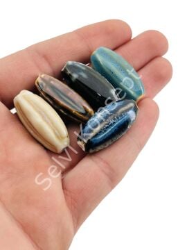 Otantik Seramik Boncuk 14x30 mm