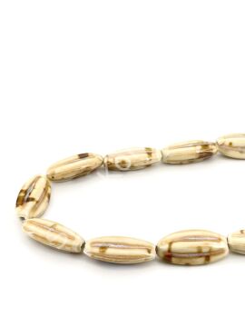 Otantik Seramik Boncuk 14x30 mm Krem