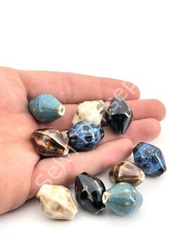 Otantik Seramik Boncuk 16x22 mm